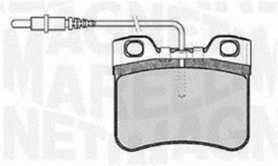 MAGNETI MARELLI 363916060165 -  Комплект тормозных колодок, дисковый тормоз